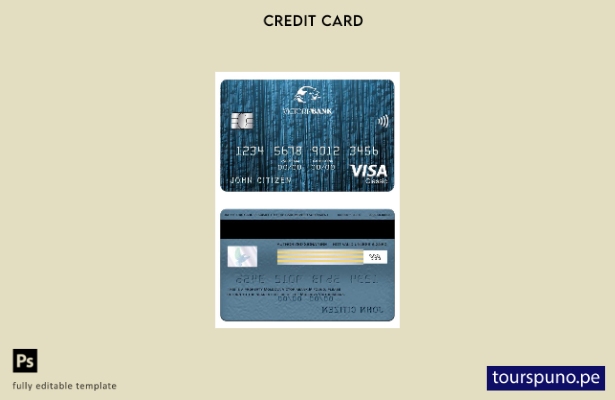 lista para imprimir plantilla de tarjeta clásica visa Victoriabank de Moldavia
