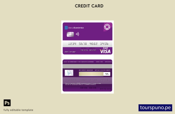 lista para imprimir plantilla de tarjeta de débito visa Angola Bank Economio