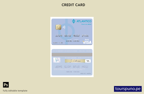 lista para imprimir plantilla de tarjeta de débito visa Namibia Banco Atlántico