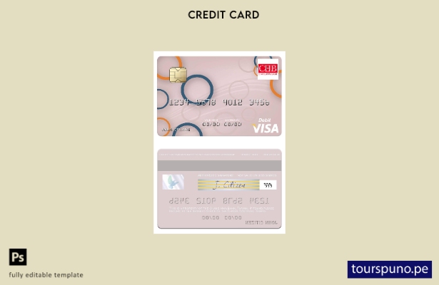 lista para imprimir plantilla de tarjeta de débito visa del Banco Chang Hwa de T