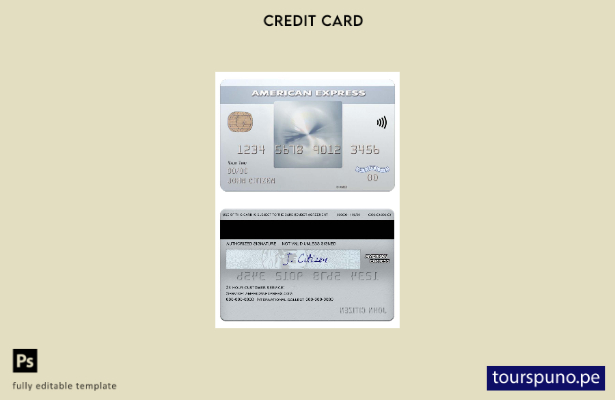 lista para imprimir plantilla de tarjeta diaria Amex Mellon del USA Bank of New