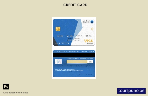 lista para imprimir plantilla de tarjeta electrónica visa Qatar Ahilbank