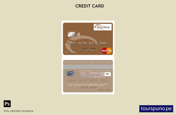 lista para imprimir plantilla de tarjeta mastercard San Marino Banca Partner