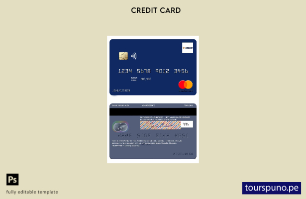 lista para imprimir plantilla de tarjeta mastercard de Guinea Access Bank Guinée