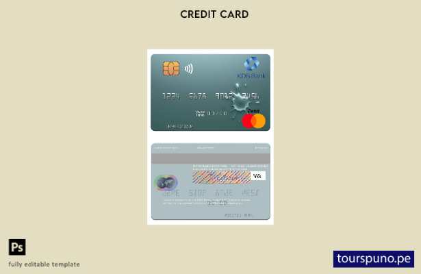 lista para imprimir plantilla de tarjeta mastercard de Uzbekistán KDB Bank