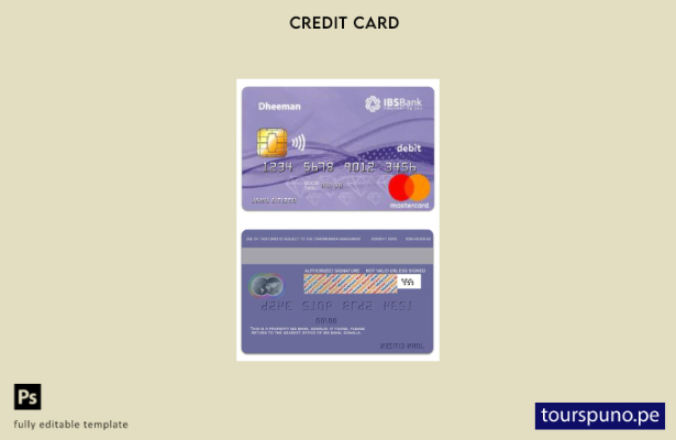 lista para imprimir plantilla de tarjeta mastercard de débito de Somalia IBS Ban