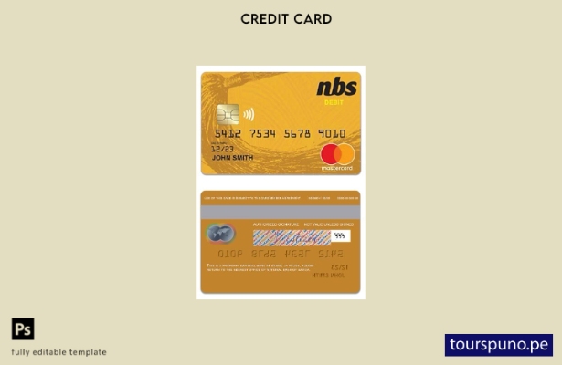 lista para imprimir plantilla de tarjeta mastercard de débito del Banco Nacional