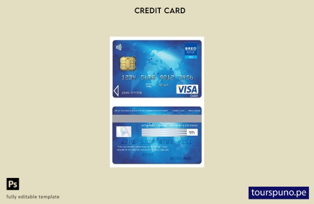 lista para imprimir plantilla de tarjeta visa Fiji Bred Bank