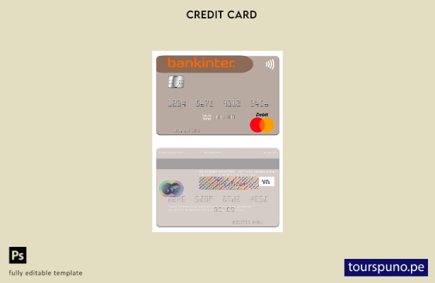 lista para imprimir plantilla mastercard Bankinter España