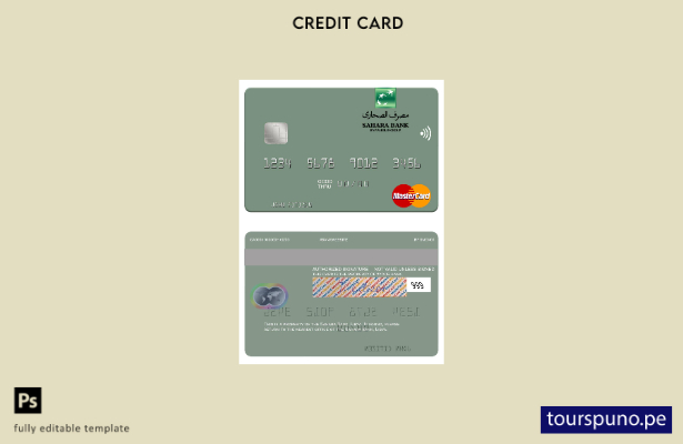 lista para imprimir plantilla mastercard de Libia Sahara Bank