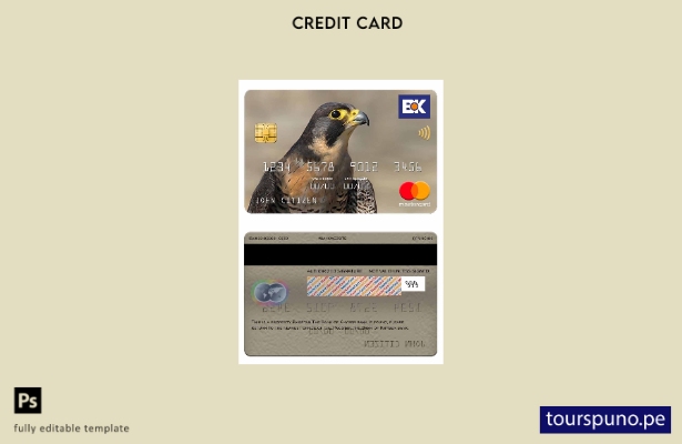 listo para imprimir Plantilla de Mastercard del banco Pakistán The Bank of Khybe