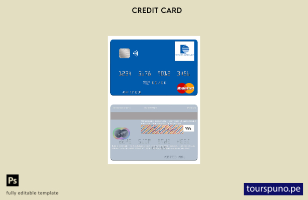 listo para imprimir Senegal La plantilla mastercard del Banco Comercial Internac
