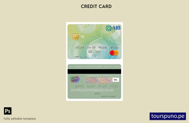 listo para imprimir plantilla de mastercard del banco internacional de Afganistá