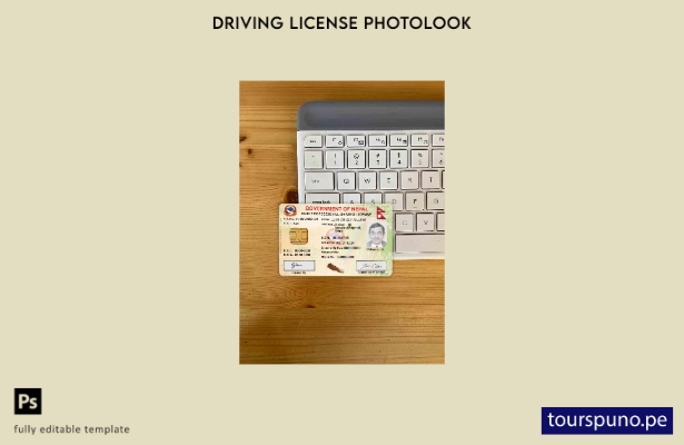 Plantilla FRONTAL de aspecto fotográfico DL inteligente de Nepal lista para impr
