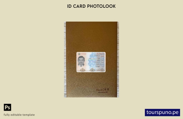 listo para imprimir plantilla FRONTAL de foto de tarjeta de identidad de Irán