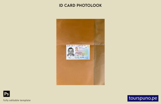 listo para imprimir tarjeta de identificación de Indonesia nueva versión plantil