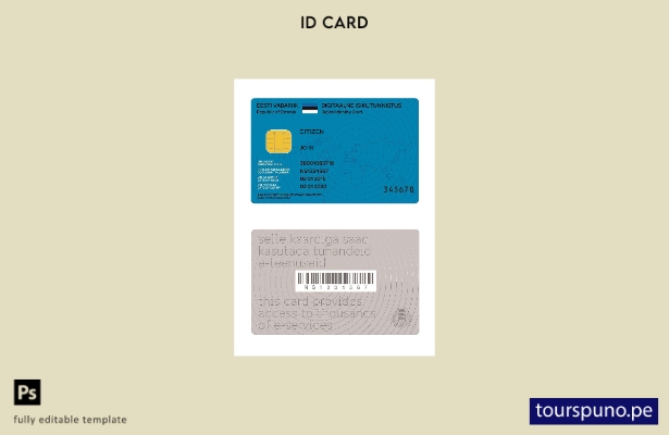 Listo para imprimir la plantilla actual de tarjeta de identificación digital de