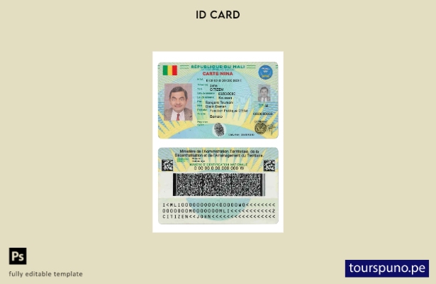 Plantilla Mali Carte Nina lista para imprimir