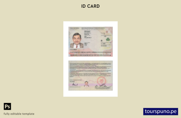 listo para imprimir la plantilla actual de tarjeta de identificación checa