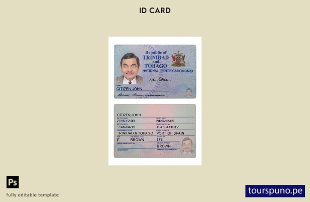 listo para imprimir plantilla de presentación de tarjeta de identificación de Tr