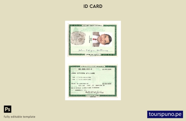 plantilla lista para imprimir plantilla de identificación de Brasil ( )