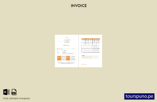 Plantilla de factura de Home Staging lista para imprimir