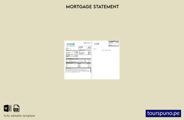 Plantilla lista para imprimir el extracto de hipoteca de Senegal Ecobank en form