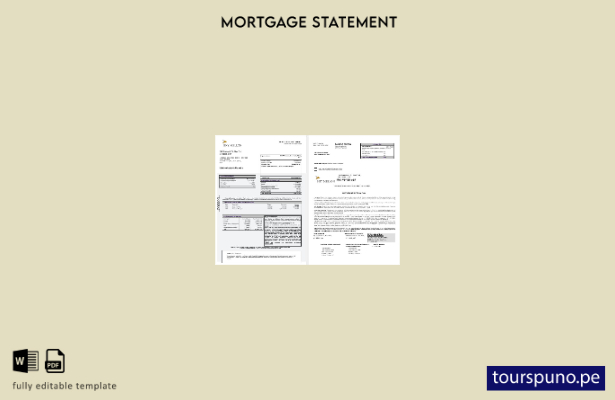 listo para imprimir el extracto de hipoteca del banco USA Bank of New York Mello