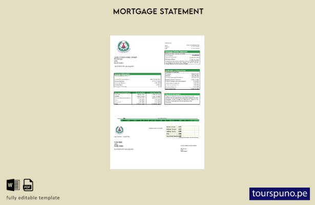 listo para imprimir extracto de hipoteca del banco South Sudan Ivory en formato
