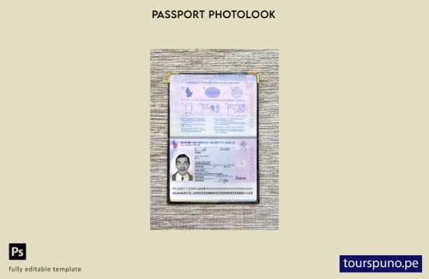 Plantilla de apariencia de foto de pasaporte de Luxemburgo lista para imprimir