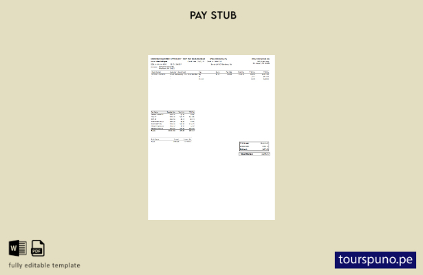 listo para imprimir plantilla PayStub de IMKO Enterprises Inc