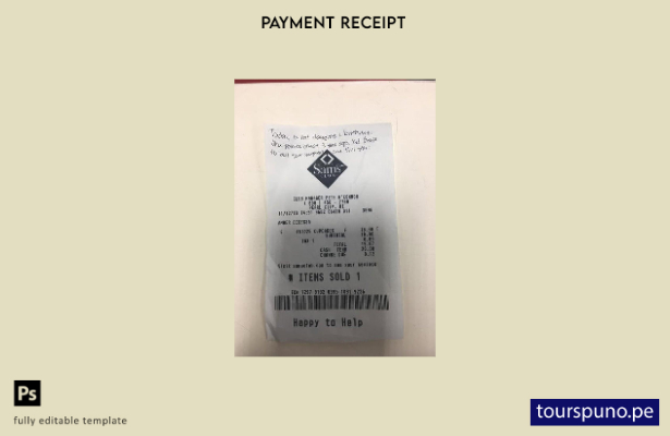 Listo para imprimir la plantilla de recibo de pago de farmacia de Sam's Club de