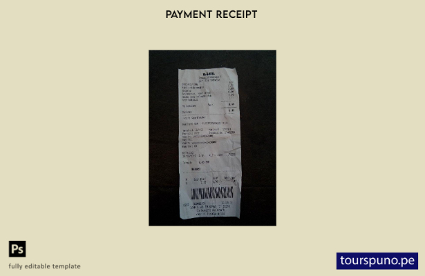 Plantilla de recibo de pago de supermercado Lidl lista para imprimir