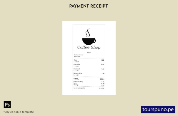 lista para imprimir plantilla de cheque de pago de cafetería