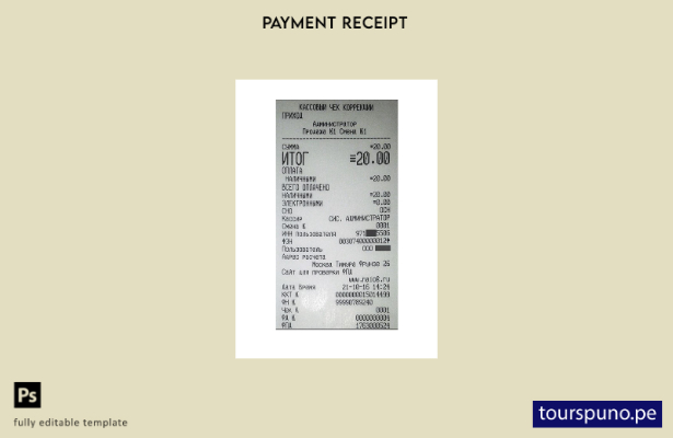 listo para imprimir plantilla de recibo de pago con cheque de caja