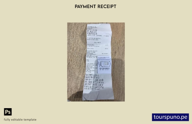 listo para imprimir plantilla de recibo de pago de Telefónica ltd Reino Unido
