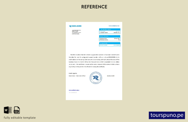 Plantilla de referencia rural de Australia lista para imprimir