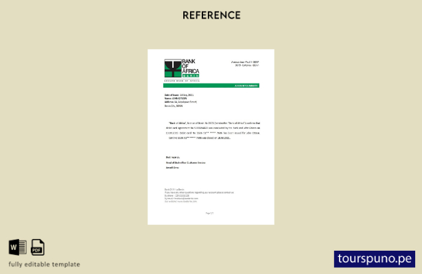 lista para imprimir plantilla de referencia de cierre de Benin BankofAfrica