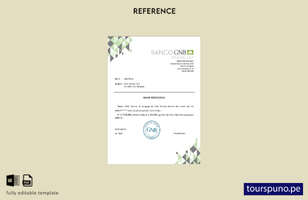 lista para imprimir plantilla de referencia del GNB del Banco Paraguay