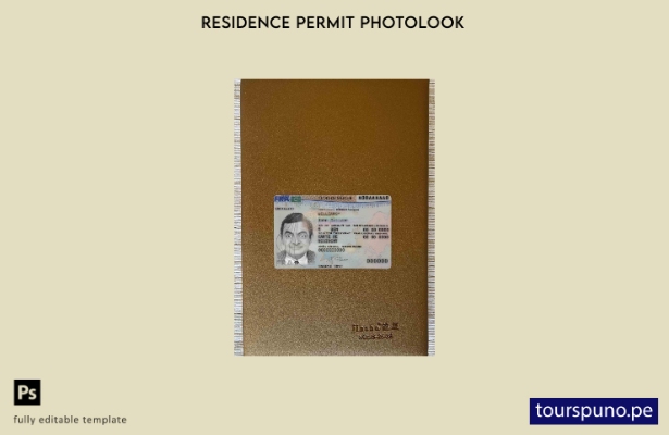 listo para imprimir Francia nueva tarjeta de residencia presente fotolook planti