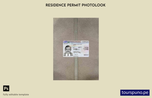 listo para imprimir permiso de residencia en Italia nueva plantilla FRONTAL de a
