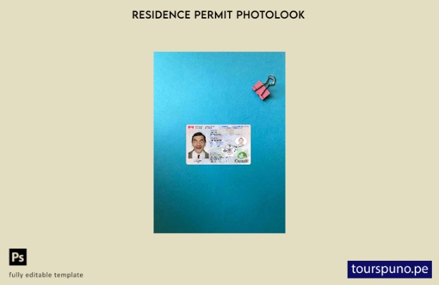 listo para imprimir plantilla FRONTAL de aspecto fotográfico de tarjeta de resid