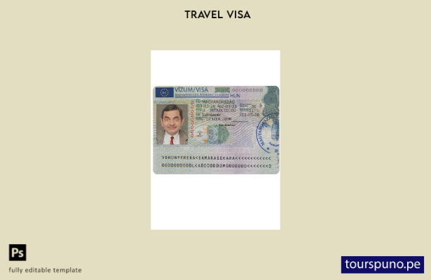 lista para imprimir plantilla de versión de visa de viaje para Hungría