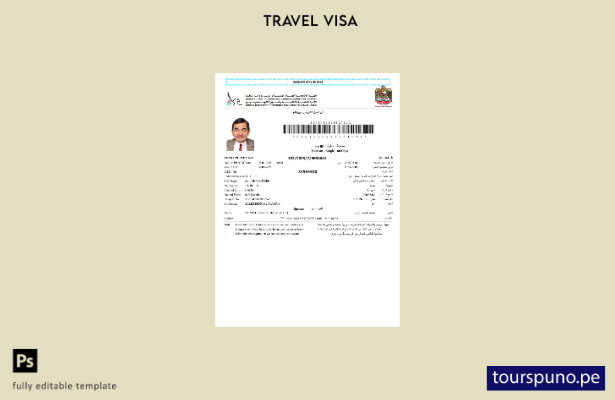 lista para imprimir plantilla de visa electrónica de los EAU en formatos Word  6
