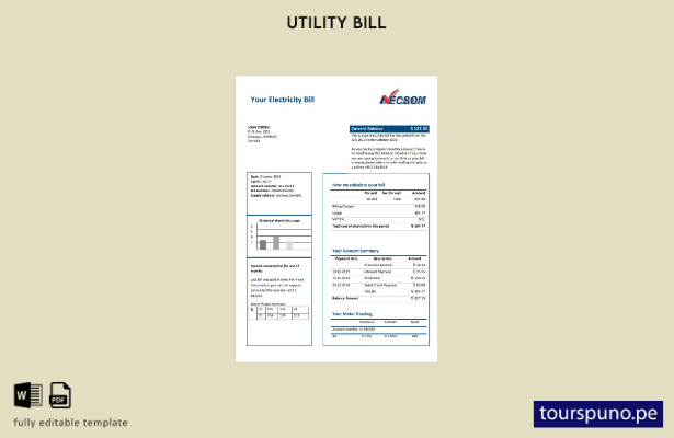 listo para imprimir la plantilla de factura de servicios públicos de electrici 3