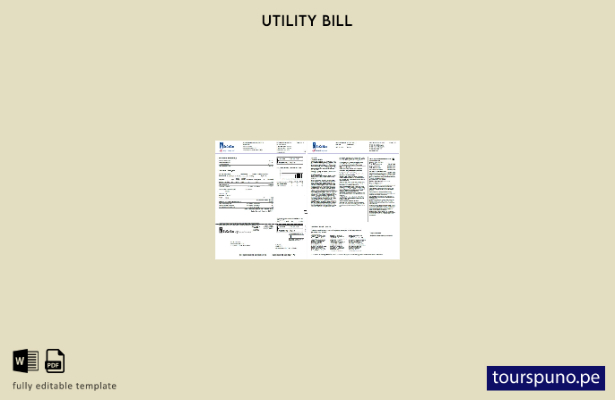 listo para imprimir páginas de facturas de servicios públicos de USA So Cal Gas,
