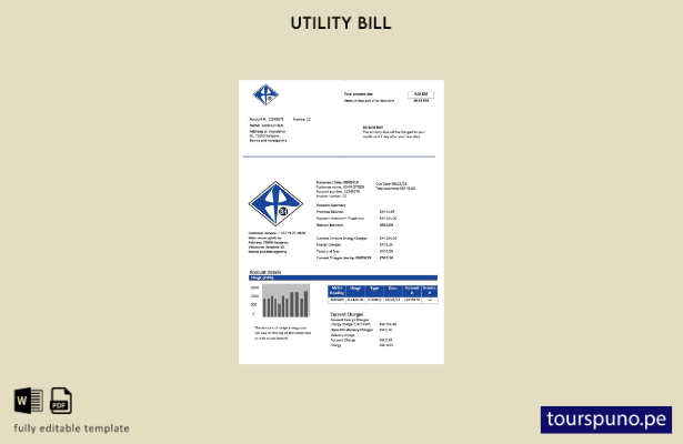 listo para imprimir plantilla de word   factura de servicios públicos de elec 12